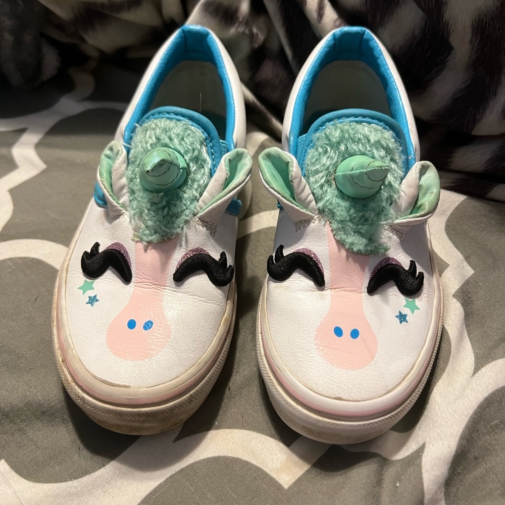 Unicorn girl vans size 13